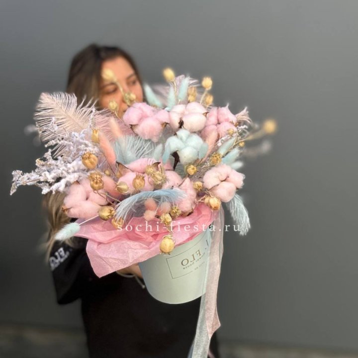 Авторский бокс с сухоцветами №2 в Подольске