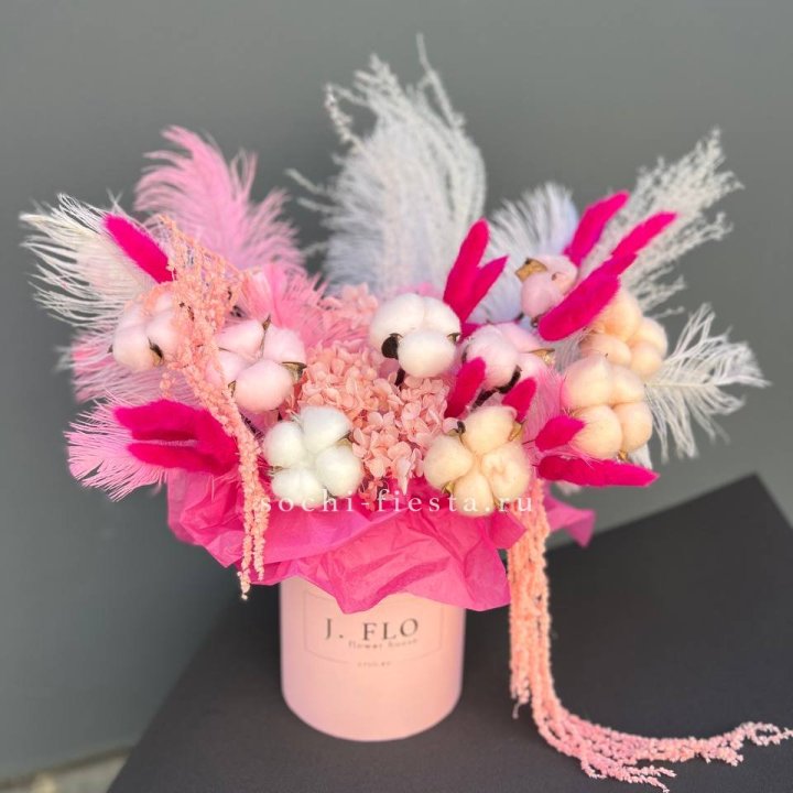 Авторский бокс с сухоцветами №1 в Подольске