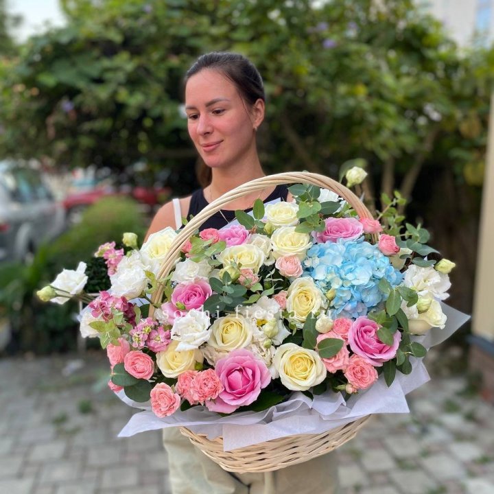 Цветочная корзина №2 в Подольске