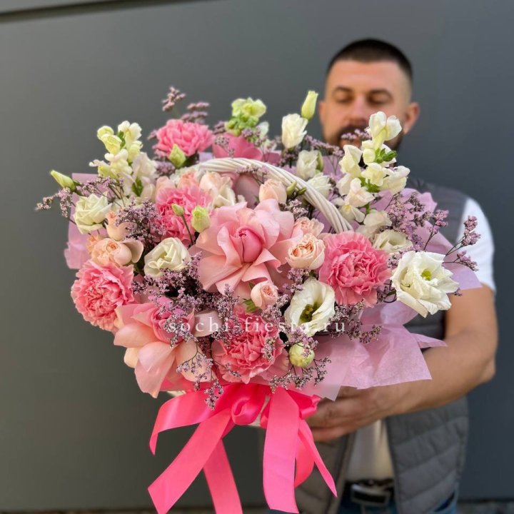 Цветочная корзина №1 в Подольске
