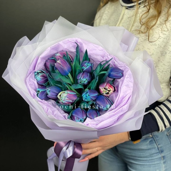 Букет тюльпанов "Пандора" в Подольске