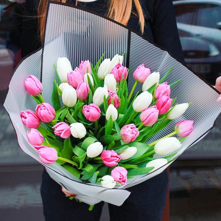 29 тюльпанов микс в Подольске