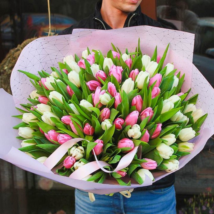 101 тюльпан микс в Подольске