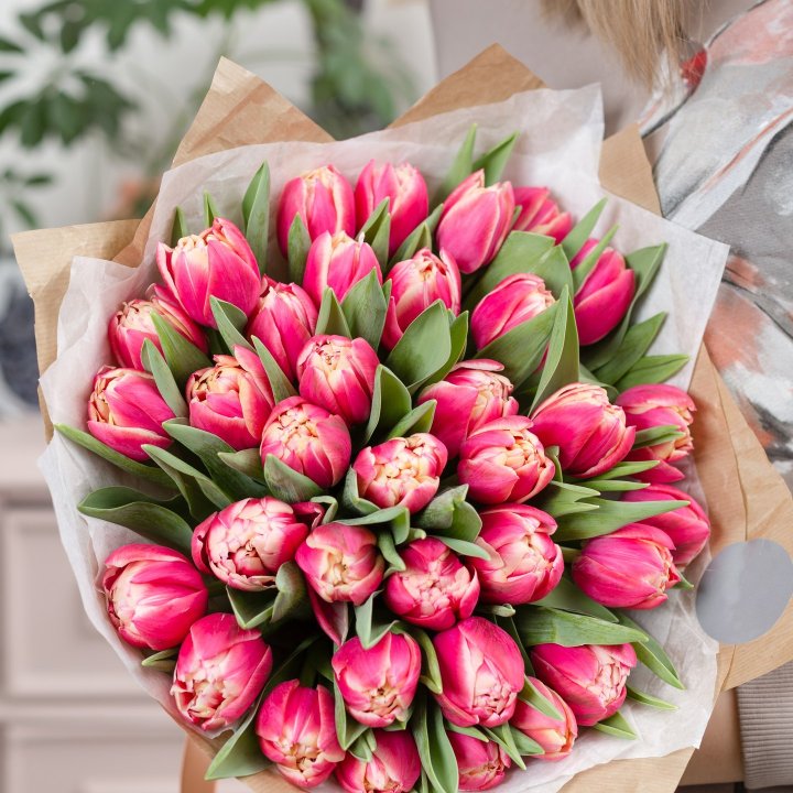 Букет пионовидных тюльпанов в Подольске